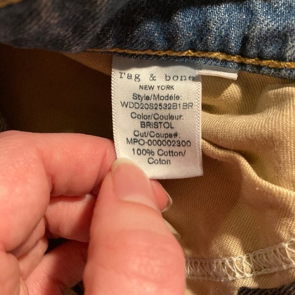 rag & bone Rosa Mid-Rise Boyfriend Distressed Ankle Jeans - Picture 11 of 16